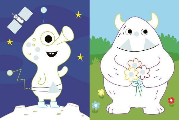 Produktbild: Mein buntes Formen-Stickerbuch: Lustige Monster
