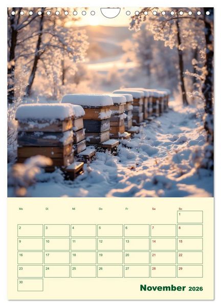 Produktbild: Bienenblick &ndash; Ein Jahr mit den Bienen (Wandkalender 2026 DIN A4 hoch), CALVENDO Monatskalender