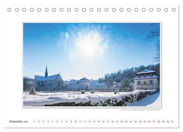 Produktbild: Emotionale Momente: Abtei Marienstatt im Westerwald (Tischkalender 2026 DIN A5 quer), CALVENDO Monatskalender