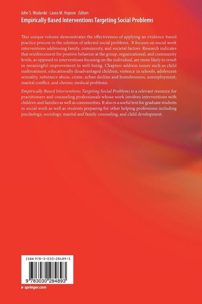 Produktbild: Empirically Based Interventions Targeting Social Problems