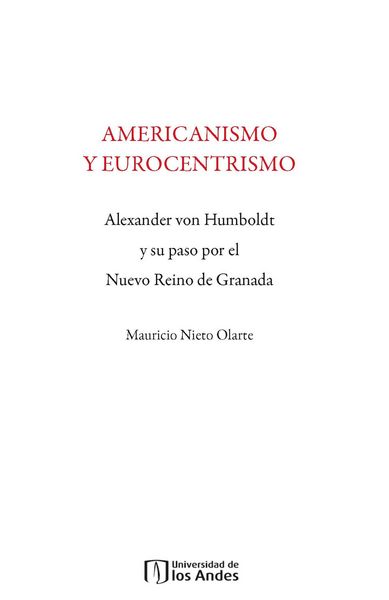 Produktbild: Americanismo y Eurocentrismo