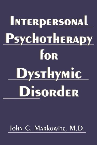 Produktbild: Interpersonal Psychotherapy for Dysthymic Disorder