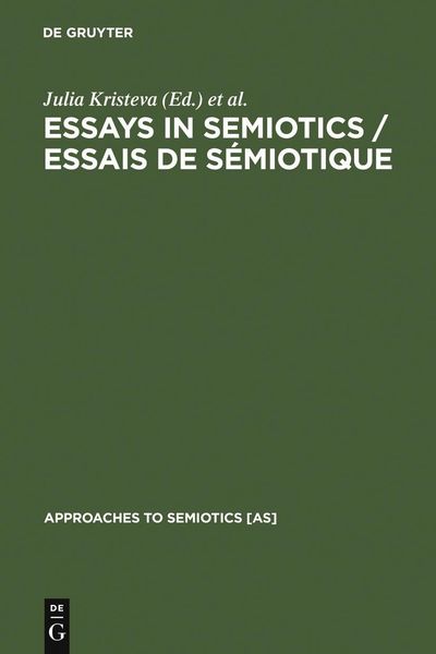 Produktbild: Essays in Semiotics /Essais de s&eacute;miotique