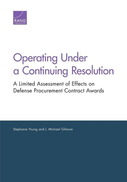 Produktbild: Operating Under a Continuing Resolution