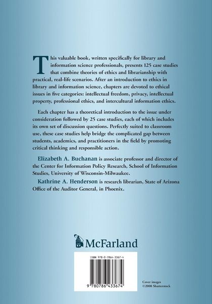 Produktbild: Case Studies in Library and Information Science Ethics