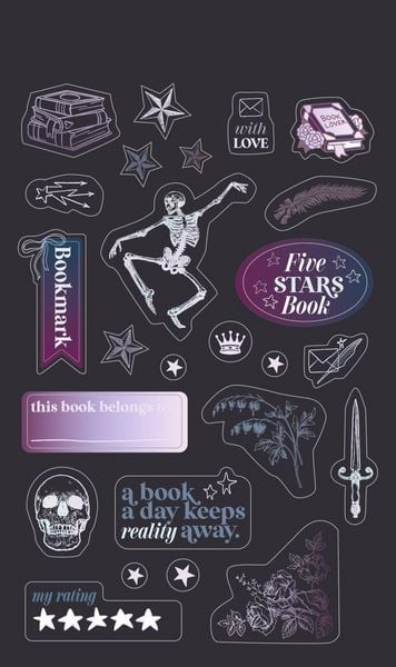 Produktbild: Stickerbogen mit 100 Stickern