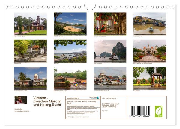 Produktbild: Vietnam - Zwischen Mekong und Halong Bucht (Wandkalender 2026 DIN A4 quer), CALVENDO Monatskalender