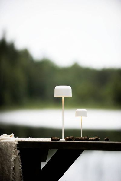 Produktbild: Konstsmide 7834-250 Lille LED-Akku-Tischlampe 3.5W Warmwei&szlig; Wei&szlig;