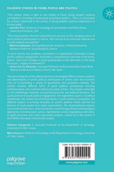 Produktbild: Youth Political Participation in Greece: A Multiple Methods Perspective