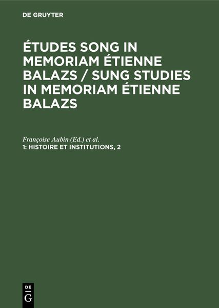 Produktbild: Histoire et institutions, 2