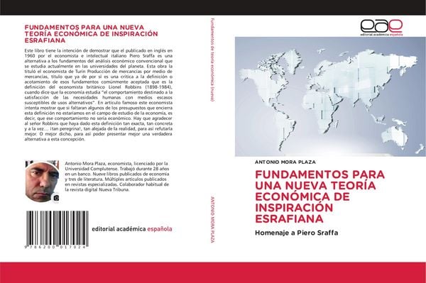 Produktbild: Fundamentos Para Una Nueva Teor&iacute;a Econ&oacute;mica De Inspiraci&oacute;n Esrafiana