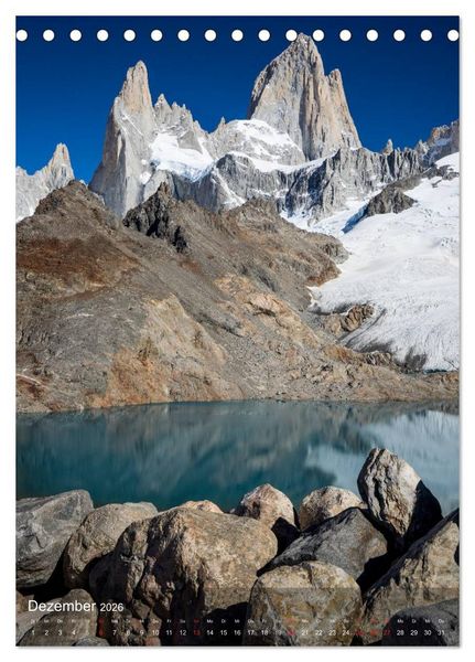 Produktbild: Majest&auml;tische Berge Cerro Fitzroy Patagonien (Tischkalender 2026 DIN A5 hoch), CALVENDO Monatskalender