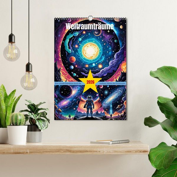 Produktbild: Weltraumtr&auml;ume (Wandkalender 2026 DIN A3 hoch), CALVENDO Monatskalender