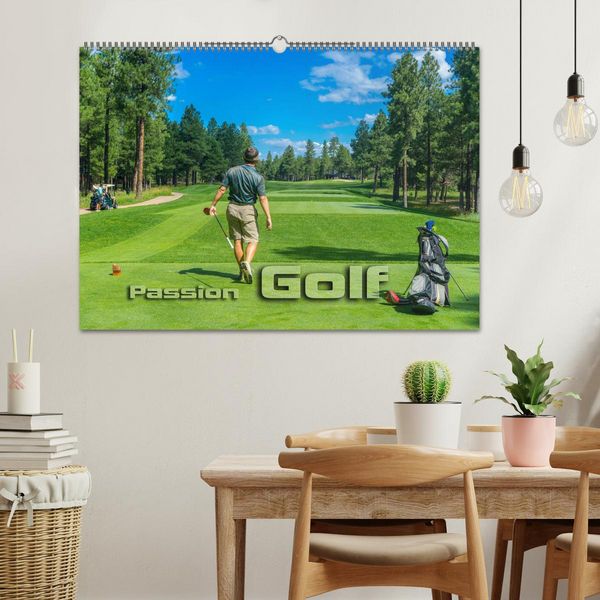 Produktbild: Passion Golf (Wandkalender 2026 DIN A2 quer), CALVENDO Monatskalender