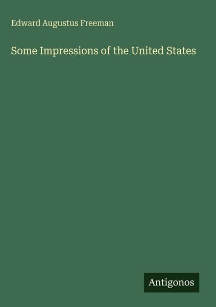 Produktbild: Some Impressions of the United States
