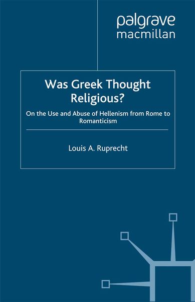Produktbild: Was Greek Thought Religious?