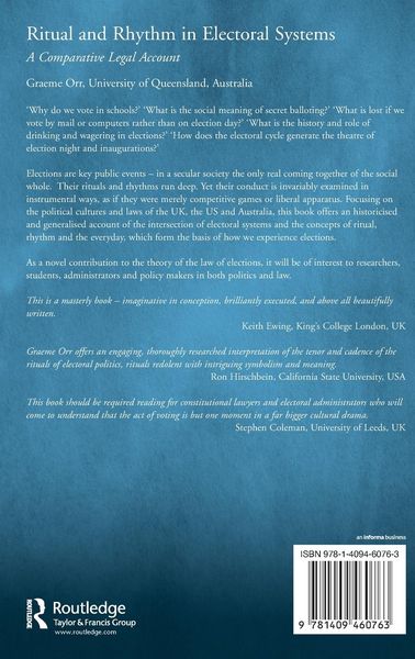 Produktbild: Ritual and Rhythm in Electoral Systems