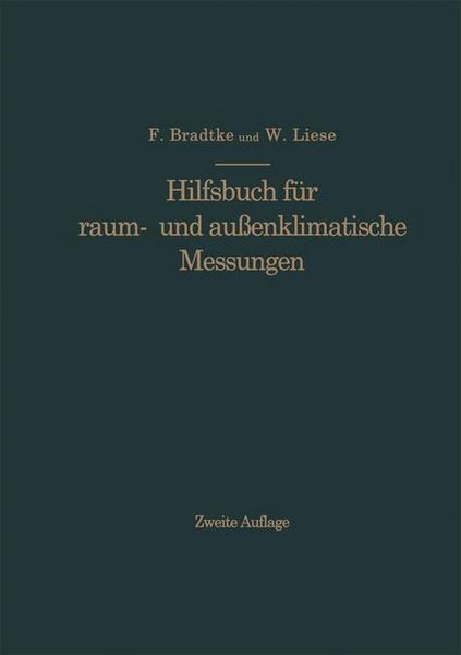 Produktbild: Hilfsbuch f&uuml;r raum- und au&szlig;enklimatische Messungen