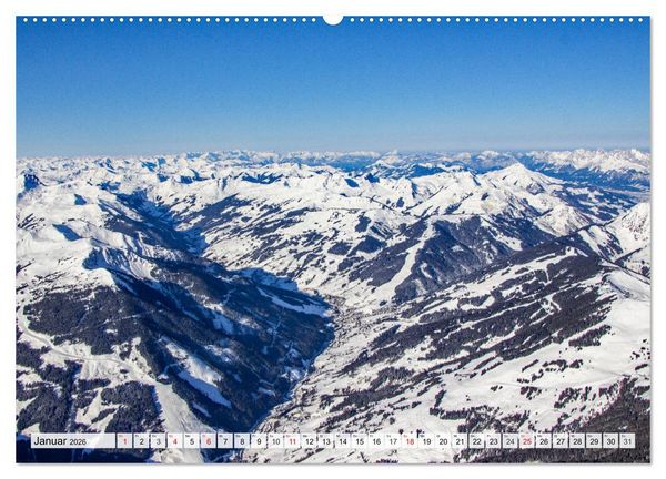 Produktbild: Gr&uuml;&szlig;e aus Saalbach (Wandkalender 2026 DIN A2 quer), CALVENDO Monatskalender