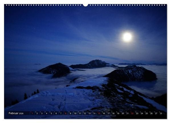 Produktbild: Magische Bergwelt, zwischen Sonnenaufgang und Sonnenuntergang (Wandkalender 2026 DIN A2 quer), CALVENDO Monatskalender