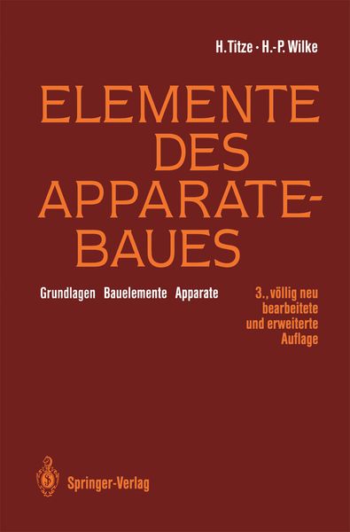 Produktbild: Elemente des Apparatebaues