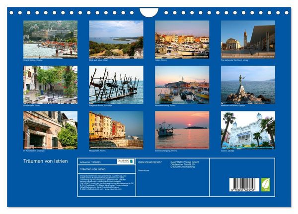 Produktbild: Tr&auml;umen von Istrien (Wandkalender 2026 DIN A4 quer), CALVENDO Monatskalender