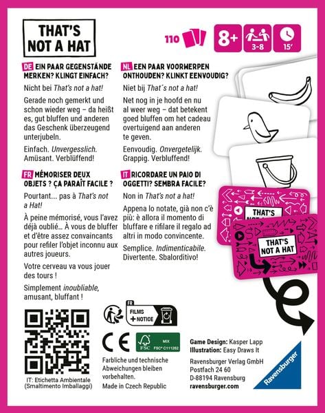 Produktbild: That s not a hat - Kartenspiel ab 8 Jahre