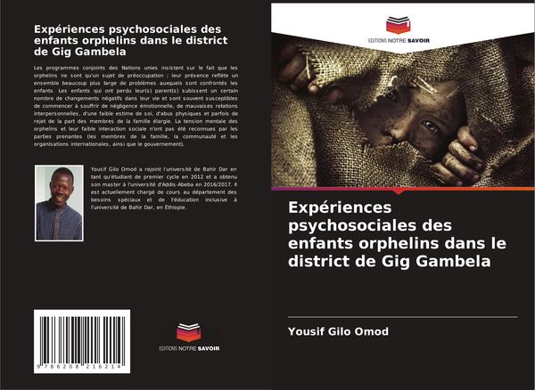 Produktbild: Exp&eacute;riences psychosociales des enfants orphelins dans le district de Gig Gambela