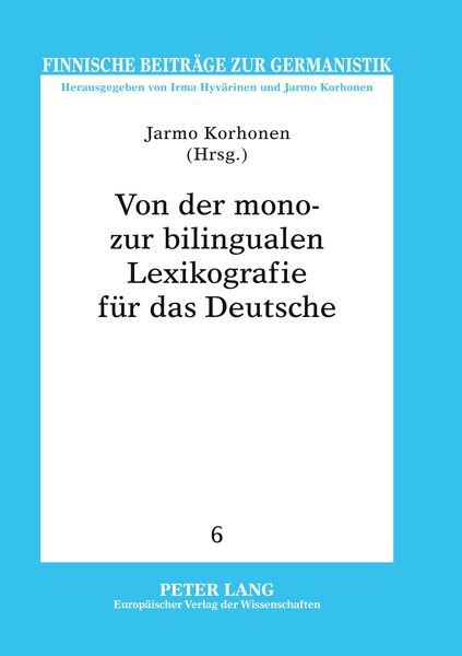 Produktbild: Von der mono- zur bilingualen Lexikografie f&uuml;r das Deutsche