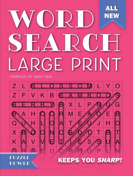 Produktbild: Seal, D: Word Search Large Print (Pink)