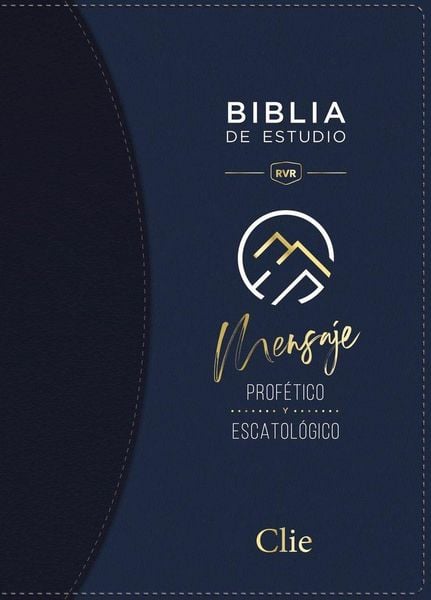 Produktbild: Rvr, Biblia de Estudio del Mensaje Prof&eacute;tico Y Escatol&oacute;gico, Leathersoft, Azul, Interior a DOS Colores, Con &Iacute;ndice