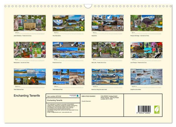 Produktbild: Enchanting Tenerife (Wall Calendar 2026 DIN A3 landscape), CALVENDO 12 Month Wall Calendar