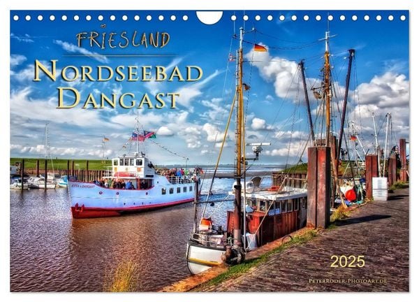 Friesland - Nordseebad Dangast (Wandkalender 2025 DIN A4 quer), CALVENDO Monatskalender