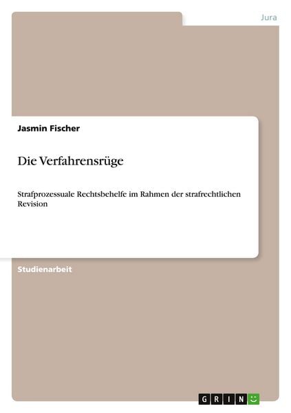Produktbild: Die Verfahrensr&uuml;ge