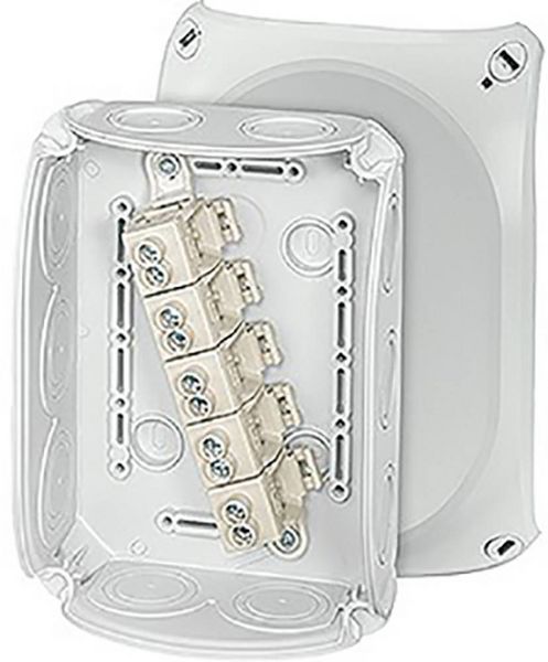 Produktbild: Hensel 62000010 Abzweigkasten (L x B x H) 180 x 130 x 77mm Grau IP66 1St.