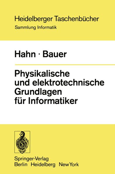 Produktbild: Physikalische und elektrotechnische Grundlagen f&uuml;r Informatiker