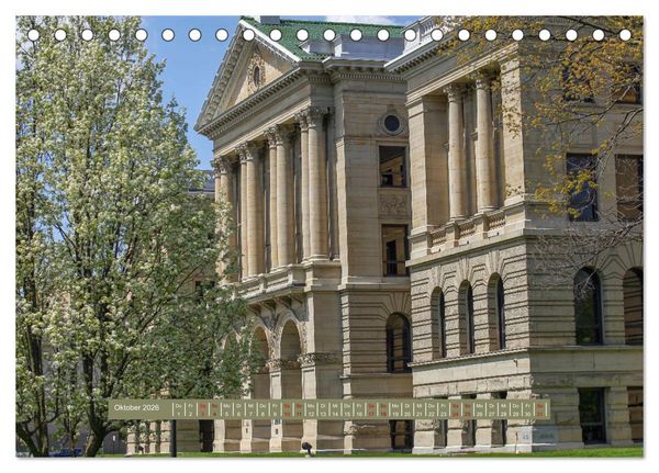 Produktbild: Michigan - Rund um Detroit (Tischkalender 2026 DIN A5 quer), CALVENDO Monatskalender