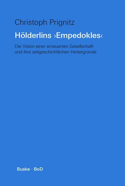 Produktbild: H&ouml;lderlins &raquo;Empedokles&laquo;