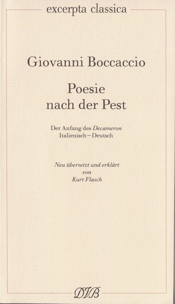 Produktbild: Poesie nach der Pest. Der Anfang des Decameron. Ital. /Dt. / Poesie nach der Pest. Der Anfang des Decameron. Ital. /Dt.