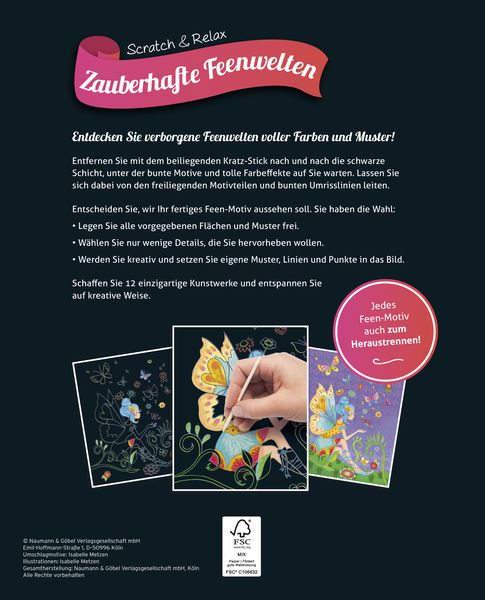 Produktbild: Zauberhafte Feenwelten - Kratzbuch f&uuml;r Kinder ab 6 Jahren