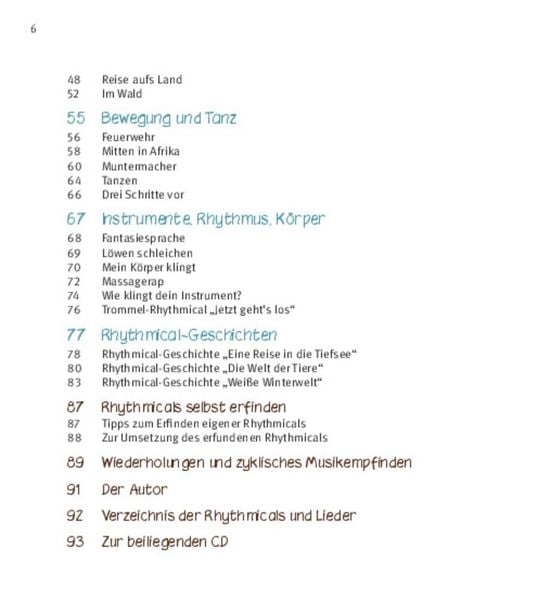 Produktbild: Das Rhythmical-Buch, m. Audio-CD
