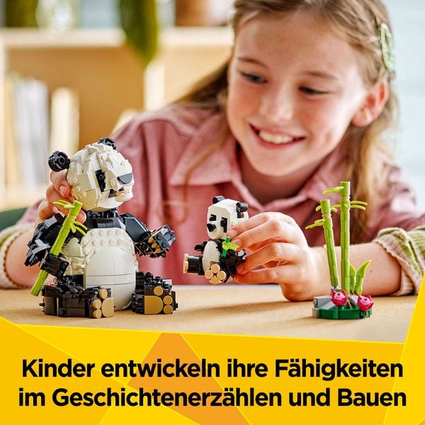 Produktbild: LEGO Creator 31165 3in1 Wilde Tiere: Pandafamilie, Spielzeug f&uuml;r Kinder