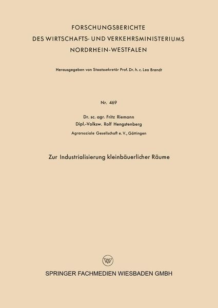 Produktbild: Zur Industrialisierung kleinb&auml;uerlicher R&auml;ume