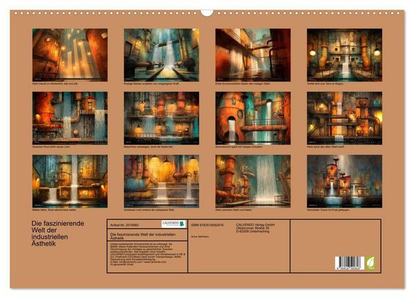 Produktbild: Die faszinierende Welt der industriellen &Auml;sthetik (Wandkalender 2026 DIN A2 quer), CALVENDO Monatskalender