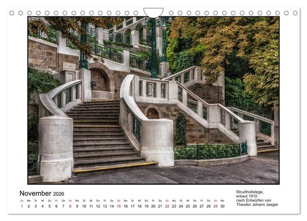 Produktbild: Jugendstil-Baukunst in Wien (Wandkalender 2026 DIN A4 quer), CALVENDO Monatskalender