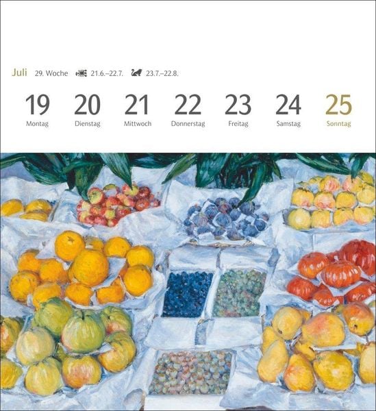 Produktbild: Kunstgenuss Postkartenkalender 2027 - Kalender mit 53 Kunstpostkarten