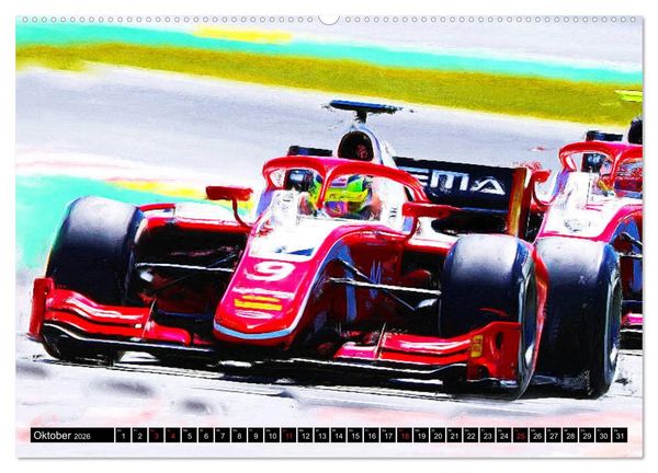 Produktbild: Deutsche in der Formel 1 (hochwertiger Premium Wandkalender 2026 DIN A2 quer), Kunstdruck in Hochglanz