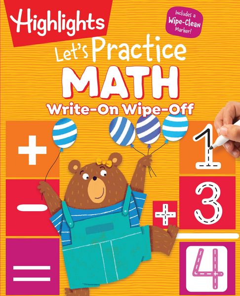 Produktbild: Write-On Wipe-Off Let's Practice Math