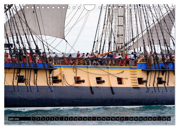 Produktbild: L'Hermione &agrave; Saint-Malo (Calendrier mural 2026 DIN A4 vertical), CALVENDO calendrier mensuel