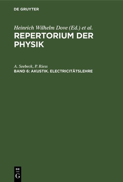 Produktbild: Akustik. Electricit&auml;tslehre